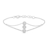 0.32ct 14k White Gold Diamond Lady's Bracelet